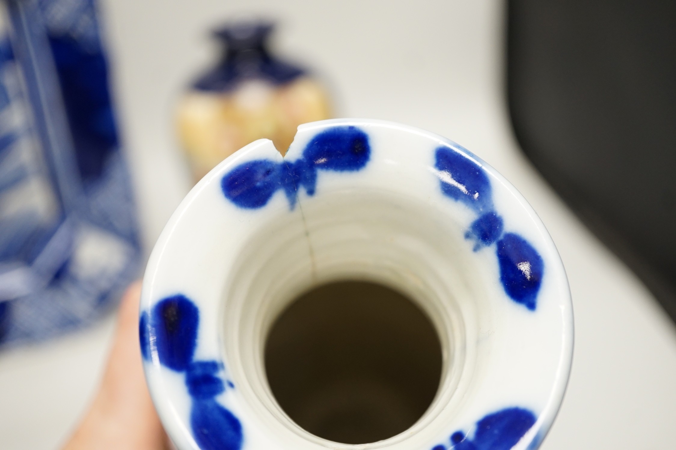A group of Japanese ceramics to include Satsuma, kutani etc.